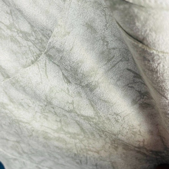 Solitaire Womans Open Front Topper Sz Large 3/4 Sleeve Green Stretch - Picture 5 of 9